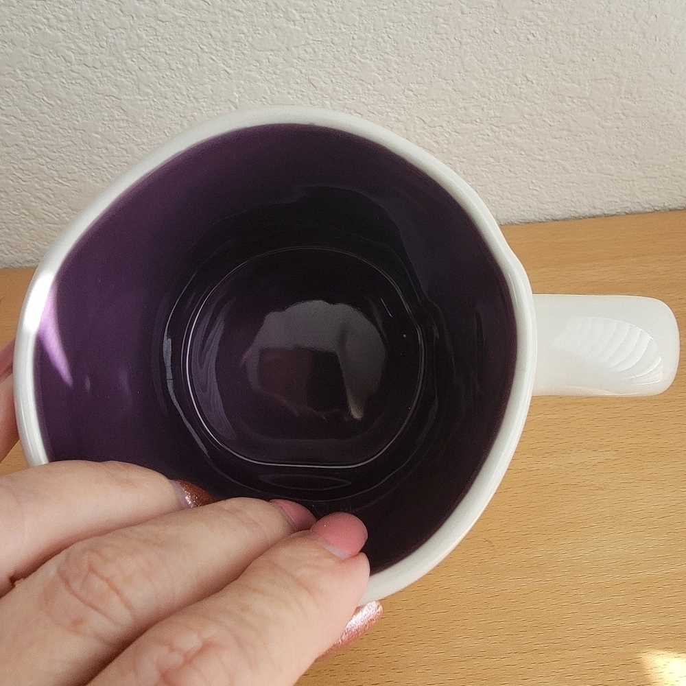 Rae Dunn Fortune Teller White and Purple Mug - Picture 2 of 3